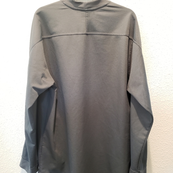 Vintage Nike Long Sleeve T Shirt Men's sz L Gray Mini Swoosh Logo - Picture 4 of 4